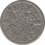 1928 SIXPENCE ( FAIR ) 6 - Sixpence - Cambridgeshire Coins