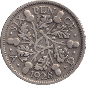 1928 SIXPENCE ( FINE ) - Sixpence - Cambridgeshire Coins