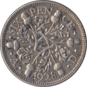 1928 SIXPENCE ( GF ) - Sixpence - Cambridgeshire Coins
