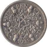 1928 SIXPENCE ( GF ) - Sixpence - Cambridgeshire Coins