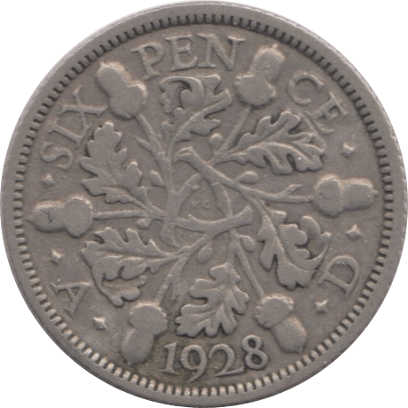 1928 SIXPENCE ( VF ) 1 - Sixpence - Cambridgeshire Coins