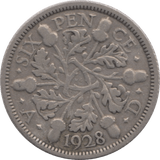 1928 SIXPENCE ( VF ) 1 - Sixpence - Cambridgeshire Coins