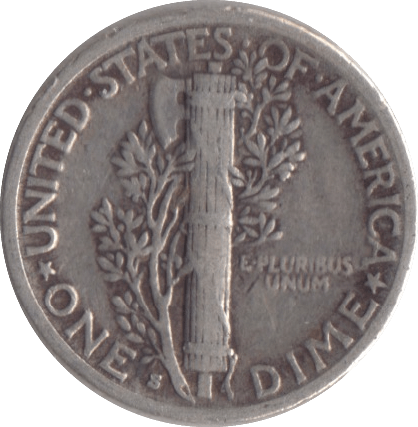 1928 USA SILVER DIME SAN FRANCISCO MINT - SILVER WORLD COINS - Cambridgeshire Coins