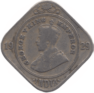 1929 2 ANNAS INDIA - WORLD COINS - Cambridgeshire Coins