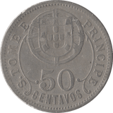 1929 50 CENTAVOS PORTUGAL - WORLD COINS - Cambridgeshire Coins