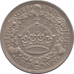 1929 CROWN WREATH ( EF ) - CROWN - Cambridgeshire Coins