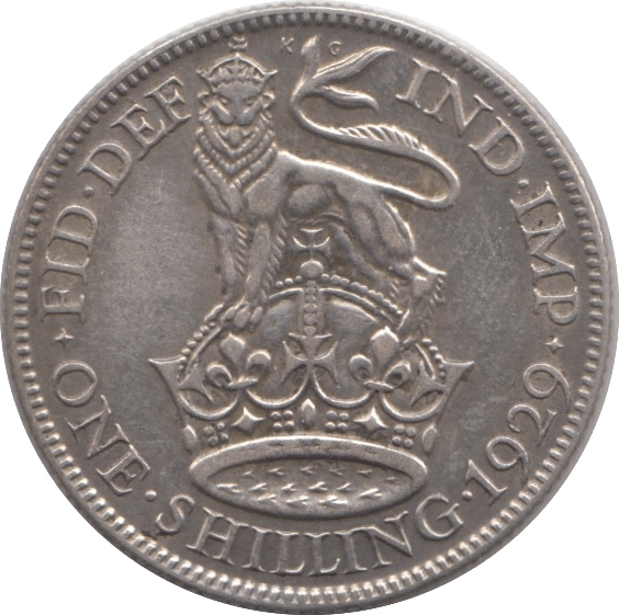 1929 ENGLISH ONE SHILLING ( EF ) 3 - Shilling - Cambridgeshire Coins
