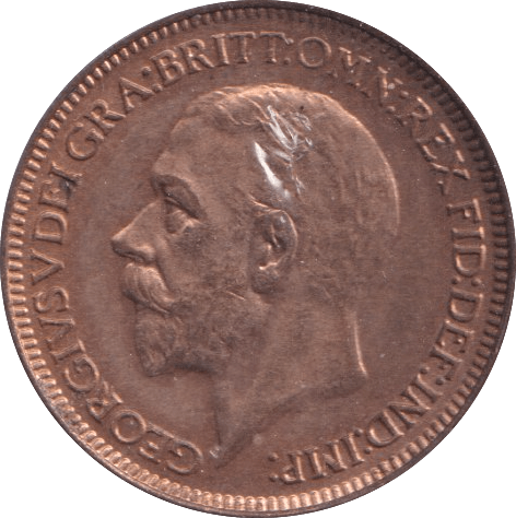 1929 FARTHING ( BU ) - Farthing - Cambridgeshire Coins