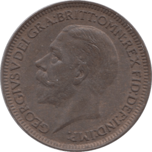 1929 FARTHING ( UNC ) 18 - Farthing - Cambridgeshire Coins