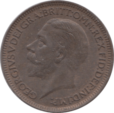 1929 FARTHING ( UNC ) 18 - Farthing - Cambridgeshire Coins