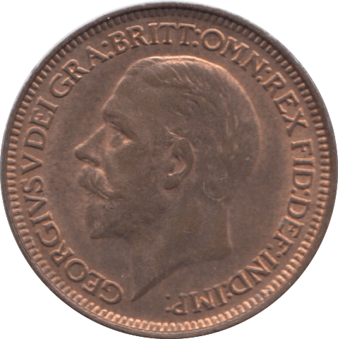 1929 FARTHING ( UNC ) 2 - Farthing - Cambridgeshire Coins