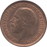 1929 FARTHING ( UNC ) 2 - Farthing - Cambridgeshire Coins