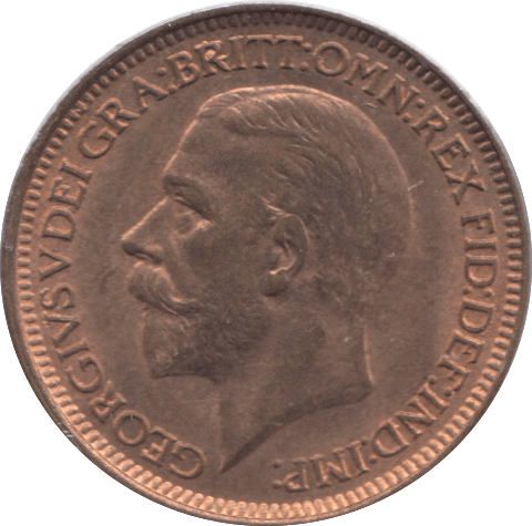 1929 FARTHING ( UNC ) - Farthing - Cambridgeshire Coins