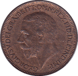 1929 FARTHING ( UNC ) - Farthing - Cambridgeshire Coins