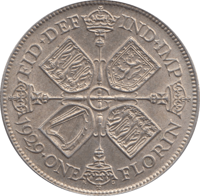 1929 FLORIN ( AUNC ) 3 - Florin - Cambridgeshire Coins