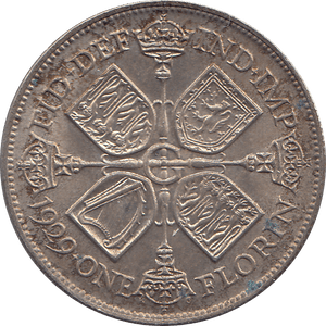 1929 FLORIN ( AUNC ) 4 - Florin - Cambridgeshire Coins
