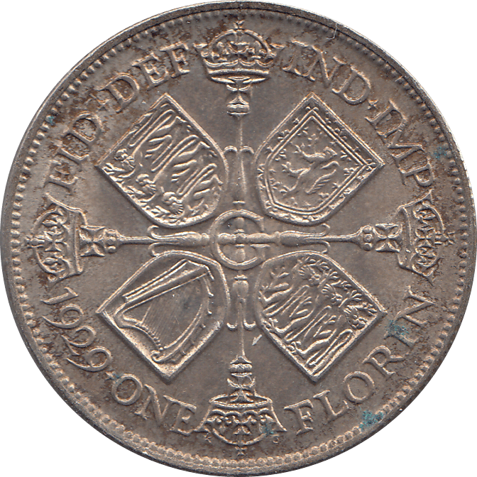 1929 FLORIN ( AUNC ) 4 - Florin - Cambridgeshire Coins