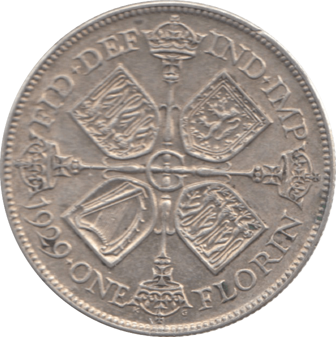 1929 FLORIN ( EF ) 23 - Florin - Cambridgeshire Coins