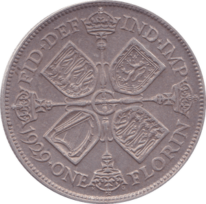 1929 FLORIN ( EF ) B - Florin - Cambridgeshire Coins