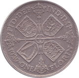 1929 FLORIN ( EF ) B - Florin - Cambridgeshire Coins