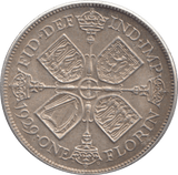 1929 FLORIN ( EF ) - FLORIN - Cambridgeshire Coins