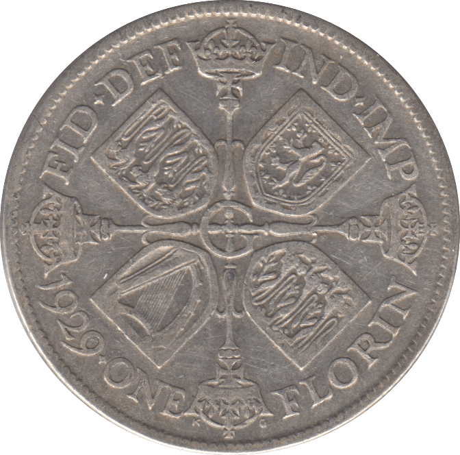 1929 FLORIN ( GF ) 6 - Florin - Cambridgeshire Coins