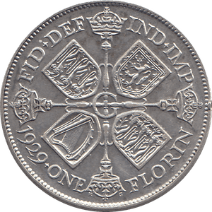 1929 FLORIN ( GVF ) 4 - Florin - Cambridgeshire Coins