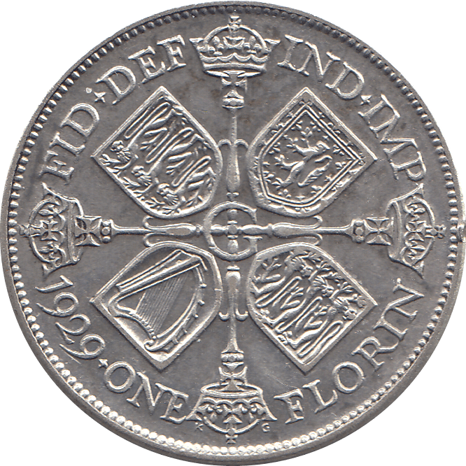 1929 FLORIN ( GVF ) 4 - Florin - Cambridgeshire Coins