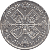1929 FLORIN ( GVF ) 4 - Florin - Cambridgeshire Coins