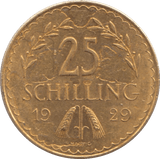 1929 GOLD 25 SCHILLING AUSTRIA - Gold World Coins - Cambridgeshire Coins