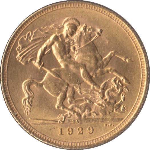 1929 GOLD SOVEREIGN ( AUNC ) PRETORIA MINT - Sovereign - Cambridgeshire Coins