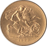 1929 GOLD SOVEREIGN ( AUNC ) PRETORIA MINT - Sovereign - Cambridgeshire Coins