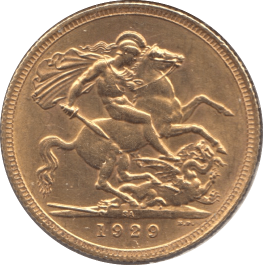 1929 GOLD SOVEREIGN ( UNC ) SOUTH AFRICA MINT - Sovereign - Cambridgeshire Coins