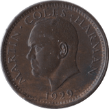1929 HALF PUFFIN LUNDY - WORLD COINS - Cambridgeshire Coins