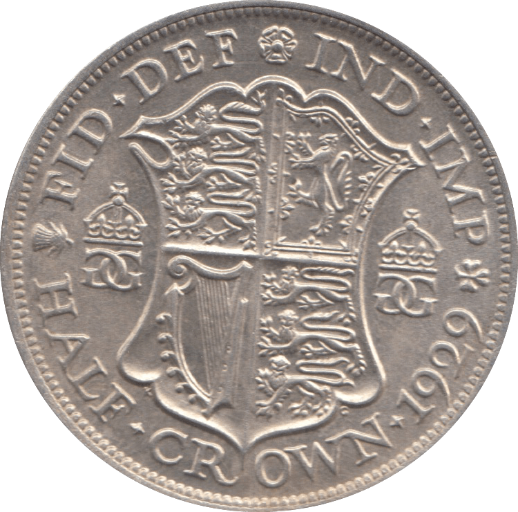 1929 HALFCROWN ( AUNC ) 3 - Halfcrown - Cambridgeshire Coins