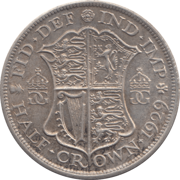 1929 HALFCROWN ( EF ) 7 - Halfcrown - Cambridgeshire Coins