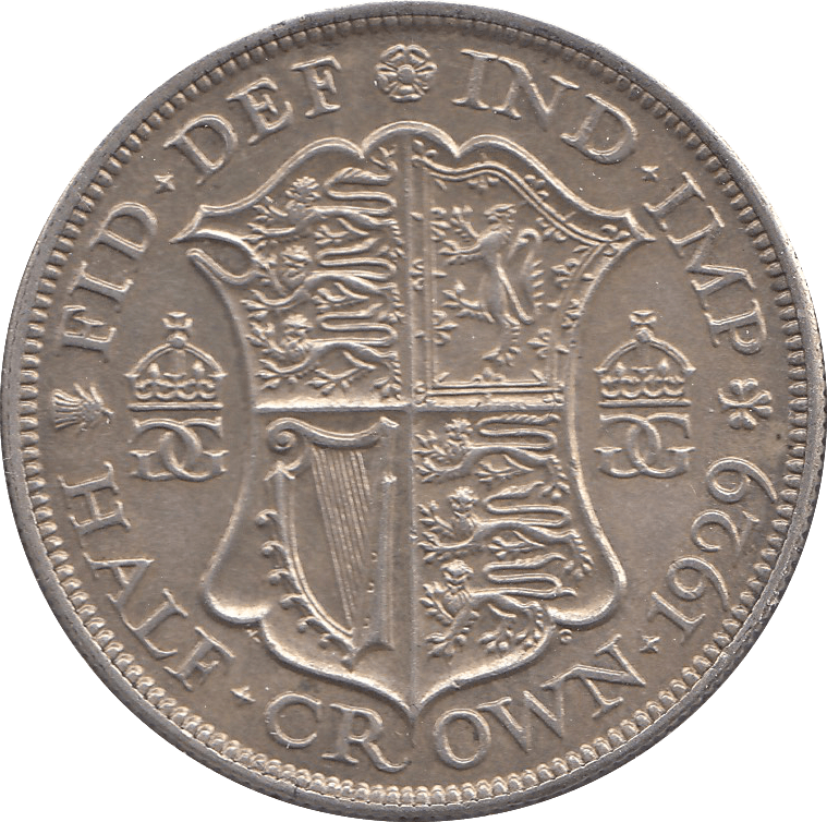 1929 HALFCROWN ( EF ) A - Halfcrown - Cambridgeshire Coins