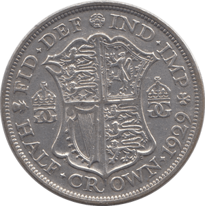 1929 HALFCROWN ( GF ) 4 - Halfcrown - Cambridgeshire Coins