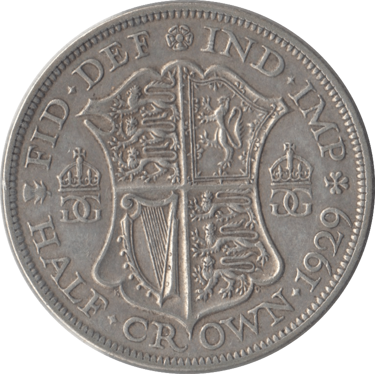 1929 HALFCROWN ( GVF ) - Halfcrown - Cambridgeshire Coins