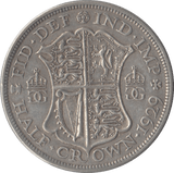 1929 HALFCROWN ( GVF ) - Halfcrown - Cambridgeshire Coins