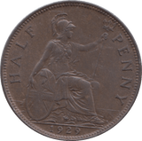 1929 HALFPENNY ( AUNC ) 24 - Halfpenny - Cambridgeshire Coins