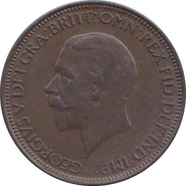 1929 HALFPENNY ( AUNC ) 24 - Halfpenny - Cambridgeshire Coins