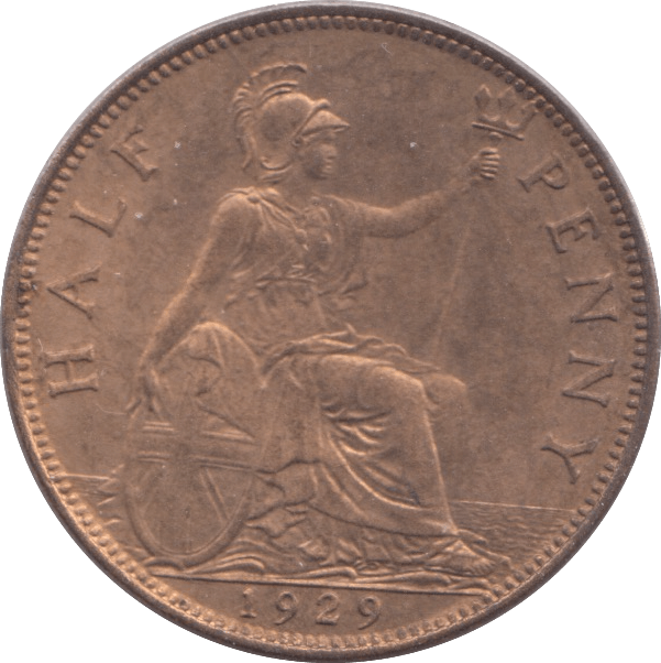 1929 HALFPENNY ( BU ) - Halfpenny - Cambridgeshire Coins