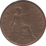 1929 HALFPENNY ( GVF ) - HALFPENNY - Cambridgeshire Coins