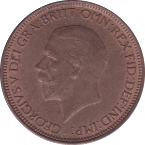 1929 HALFPENNY ( UNC ) A - Halfpenny - Cambridgeshire Coins
