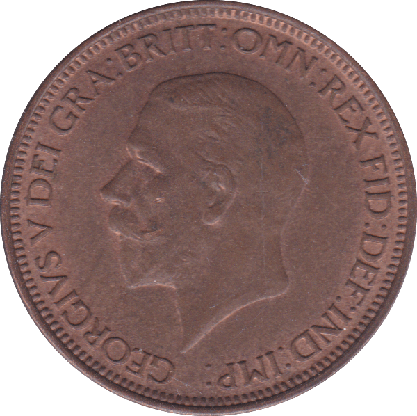 1929 HALFPENNY ( UNC ) A - Halfpenny - Cambridgeshire Coins