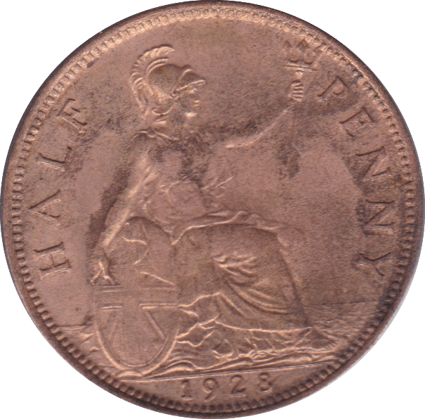 1929 HALFPENNY ( UNC ) C - Halfpenny - Cambridgeshire Coins