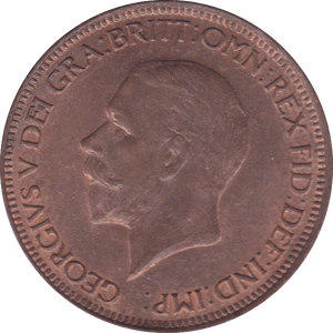 1929 HALFPENNY ( UNC ) D - Halfpenny - Cambridgeshire Coins