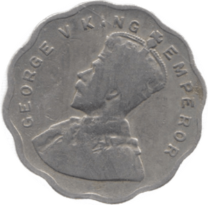 1929 INDIA ONE ANNA - WORLD COINS - Cambridgeshire Coins