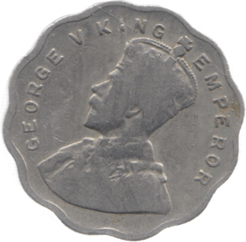 1929 INDIA ONE ANNA - WORLD COINS - Cambridgeshire Coins